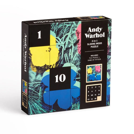 Andy Warhol Flowers 2-in-1 Sliding Wood Puzzle Galison - for just $24.99! 