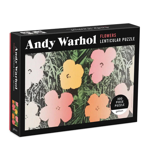 Andy Warhol Flowers 300 Piece Lenticular Jigsaw Puzzle Galison - for just $14.99! 
