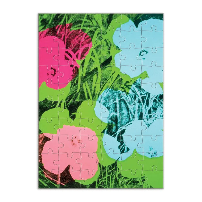 Andy Warhol Flowers Greeting Card 60 Piece Jigsaw Puzzle Galison - for just $7.99! 