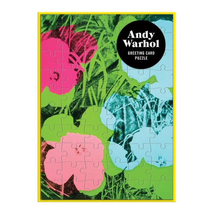 Andy Warhol Flowers Greeting Card 60 Piece Jigsaw Puzzle Galison - for just $7.99! 
