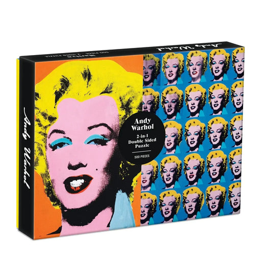 Andy Warhol Marilyn Double-Sided 500 Piece Jigsaw Puzzle Galison - for just $17.99! 