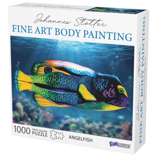 Angelfish Body Painting 1000 Piece Jigsaw Puzzle Funwares - for just $19.99! 