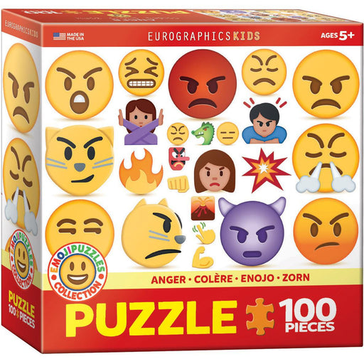 Anger Emoji 100 Piece Jigsaw Puzzle Eurographics - for just $14.99! 