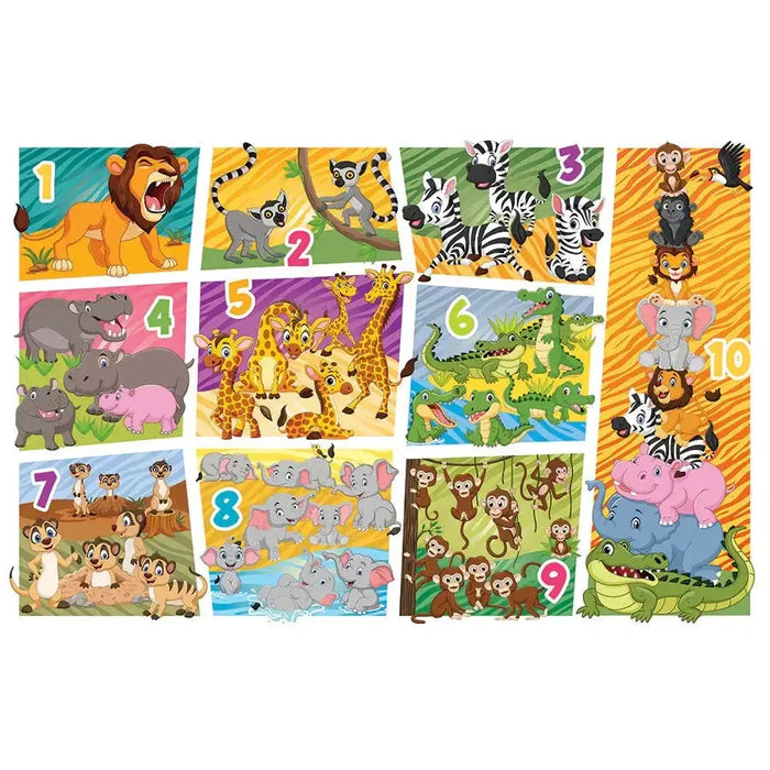 Animal Count 35 Piece Floor Jigsaw Puzzle Cobble Hill - for just $19.99! 