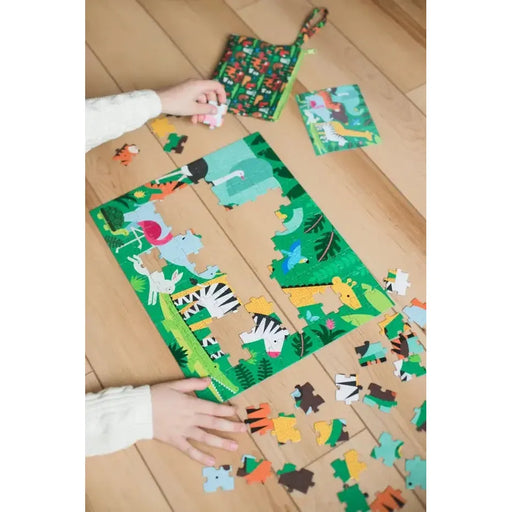 Animal Menagerie "On-the-Go" 49 Piece Double-Sided Jigsaw Puzzle Chronicle - for just $11.99! 