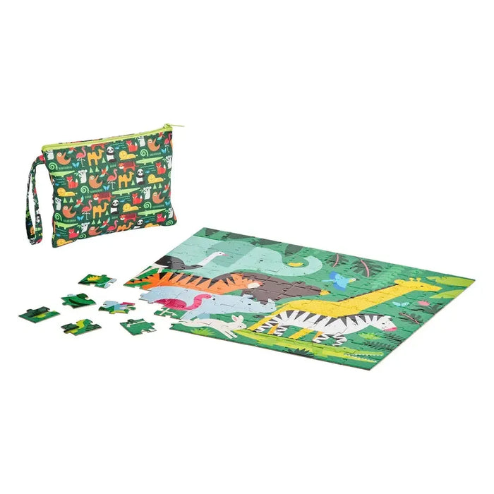 Animal Menagerie "On-the-Go" 49 Piece Double-Sided Jigsaw Puzzle Chronicle - for just $11.99! 