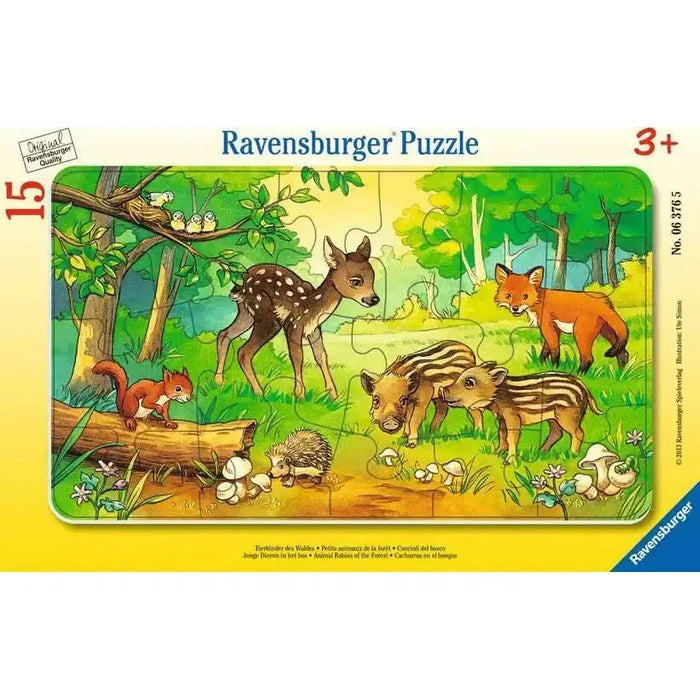 Animals Babies of the Forest 15 Piece Tray Jigsaw Puzzle Ravensburger - for just $9.99! 