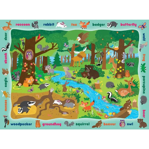 Animals in the Forest Hide & Seek 48 Piece Jigsaw Puzzle MasterPieces - for just $14.99! 