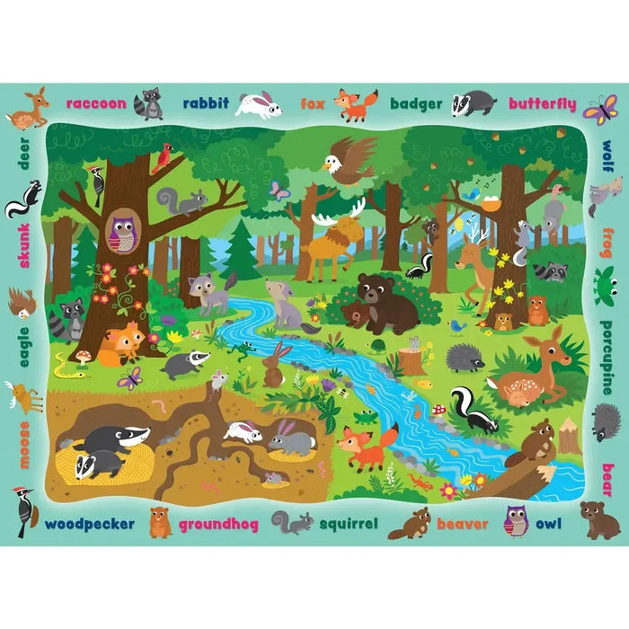 Animals in the Forest Hide & Seek 48 Piece Jigsaw Puzzle MasterPieces - for just $14.99! 