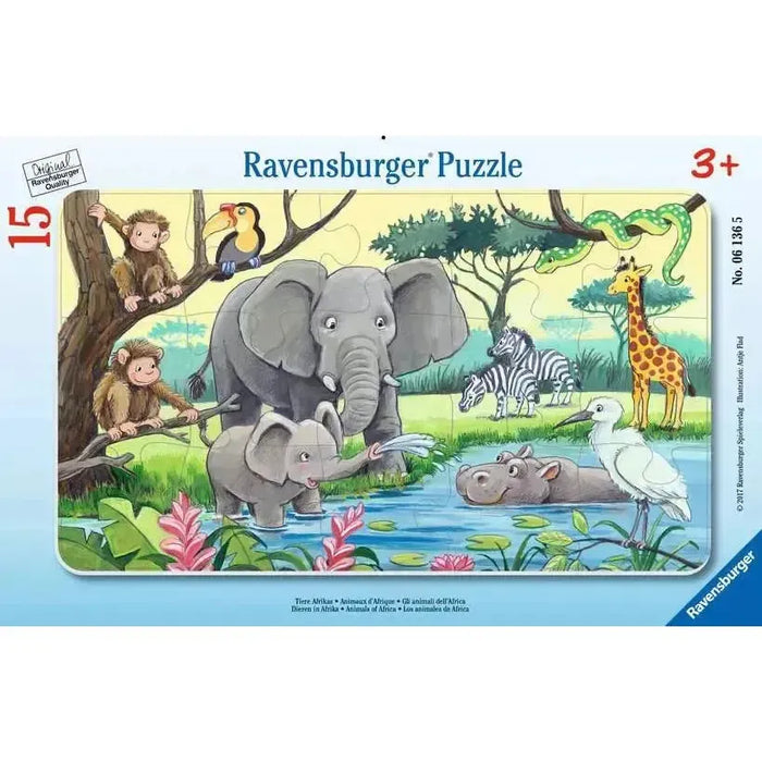 Animals of Africa 15 Piece Tray Jigsaw Puzzle Ravensburger - for just $9.99! 