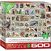 Animals of North America Vintage Stamps 500 Piece Jigsaw Puzzle Eurographics - for just $17.99! 