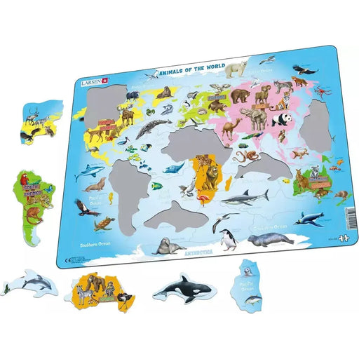 Animals of the World 28 Piece Tray Jigsaw Puzzle Larsen - for just $11.99! 