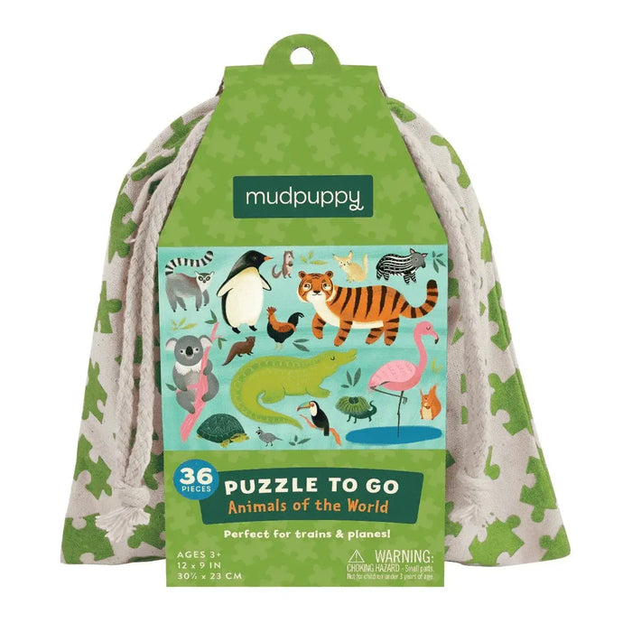 Animals of the World 36 Piece Mini Jigsaw Puzzle Mudpuppy - for just $9.99! 