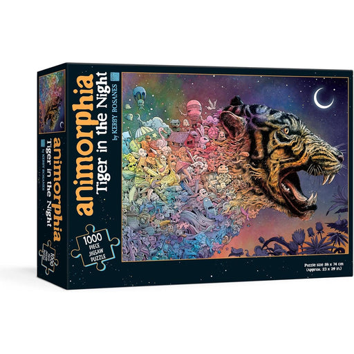 Animorphia Tiger in the Night 1000 Piece Jigsaw Puzzle Plume - for just $19.99! 