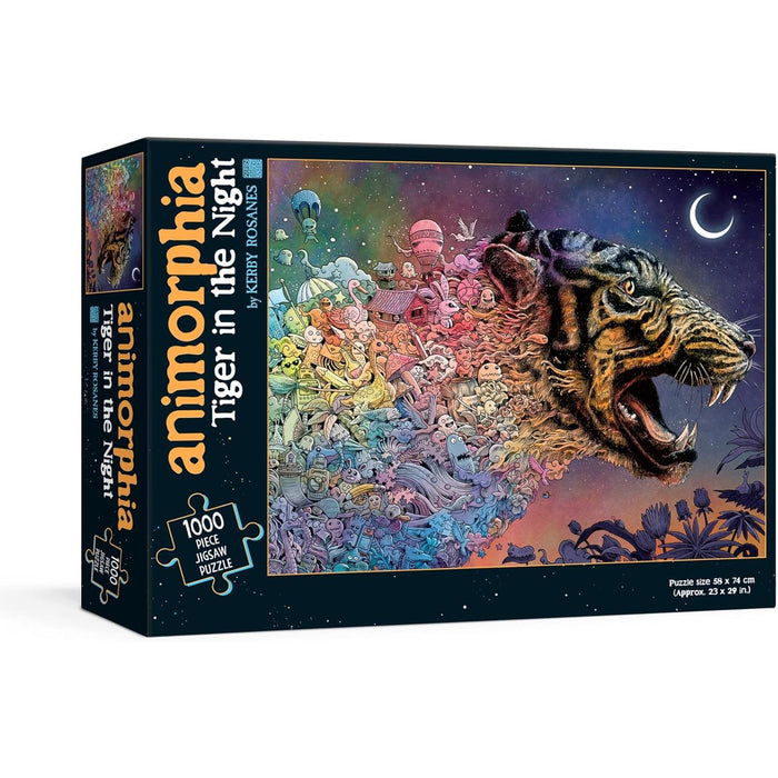 Animorphia Tiger in the Night 1000 Piece Jigsaw Puzzle Plume - for just $19.99! 