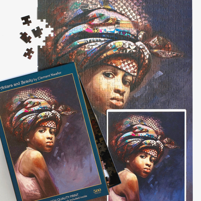 Ankara & Beauty 500 Piece Premium Jigsaw Puzzle Art & Fable - for just $27.99! 