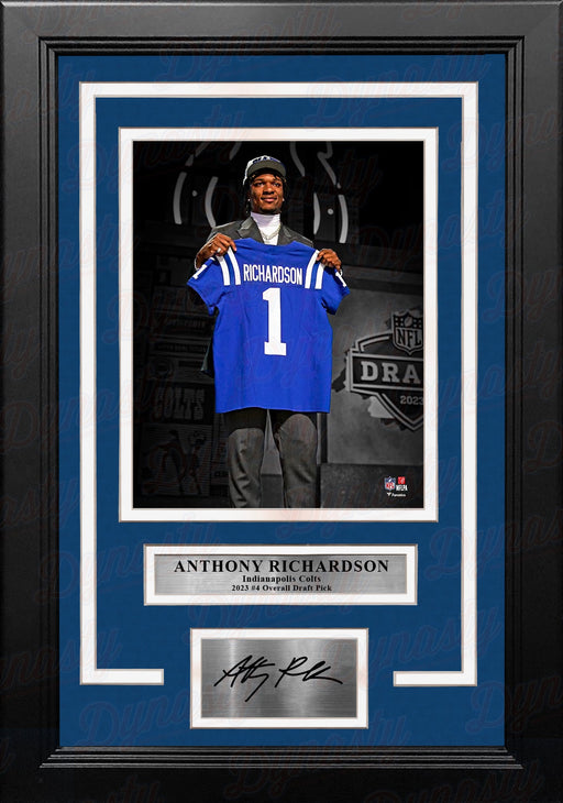 Anthony Richardson Indianapolis Colts 8" x 10" Framed Draft Football Photo with Engraved Autograph - for just $79.99! 