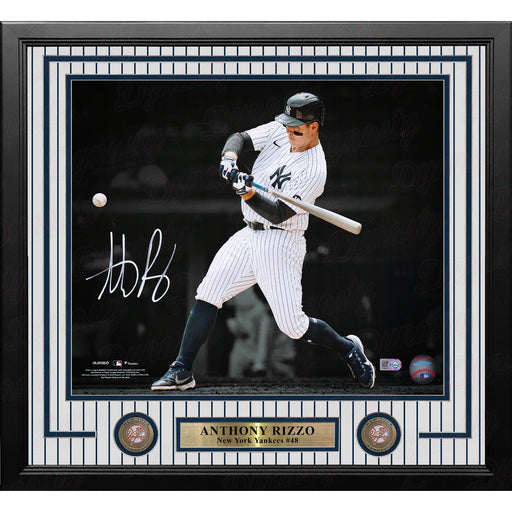 Anthony Rizzo New York Yankees Autographed 11" x 14" Framed Baseball Blackout Photo - Premium Autographed Framed Baseball Photos - Just $399.99! Shop now at Retro Gaming of Denver