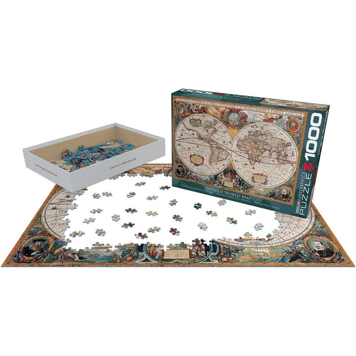 Antique World Map 1000 Piece Jigsaw Puzzle Eurographics - for just $19.99! 