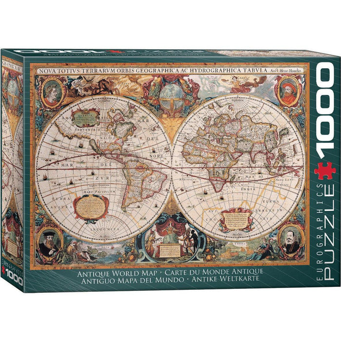 Antique World Map 1000 Piece Jigsaw Puzzle Eurographics - for just $21.99! 