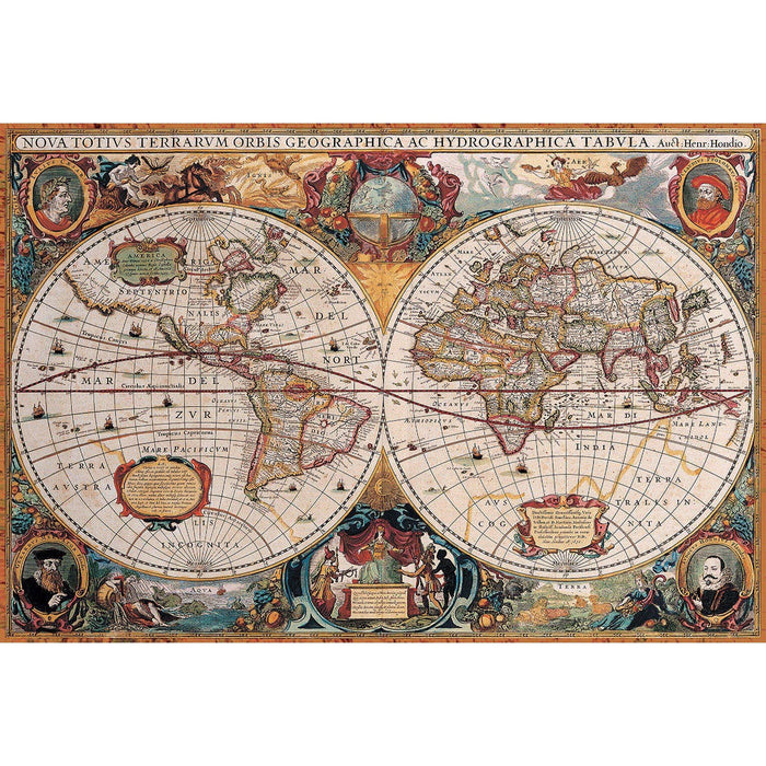 Antique World Map 2000 Piece Jigsaw Puzzle Eurographics - for just $29.99! 