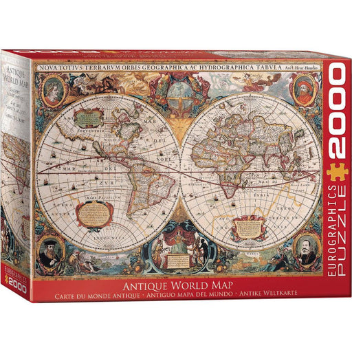 Antique World Map 2000 Piece Jigsaw Puzzle Eurographics - for just $29.99! 