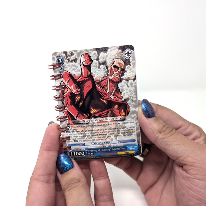 Attack on Titan Trading Card Notebook - for just $4! 