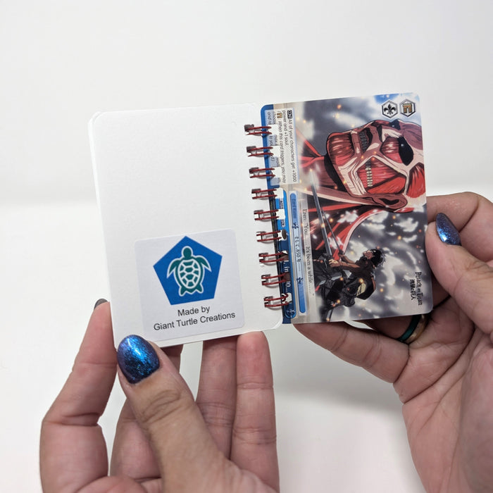 Attack on Titan Trading Card Notebook - for just $4! 