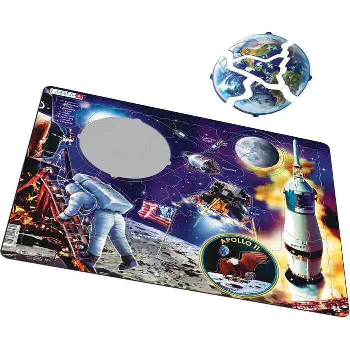 Apollo 11 Moon Landing 50 Piece Tray Jigsaw Puzzle Larsen - for just $11.99! 