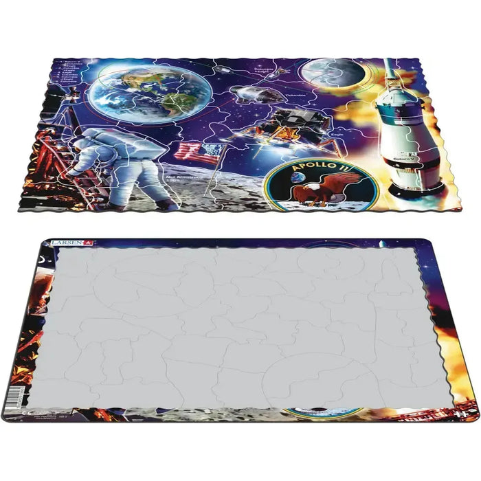 Apollo 11 Moon Landing 50 Piece Tray Jigsaw Puzzle Larsen - for just $11.99! 