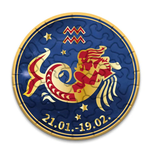 Aquarius Zodiac 33 Piece Mini Matchbox Jigsaw Puzzle Curiosi - for just $5.99! 