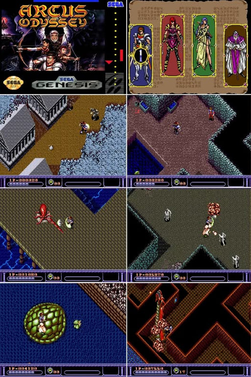 Arcus Odyssey Sega Genesis Mega Drive Video Game Cartridge 1991 - for just $18.99! 