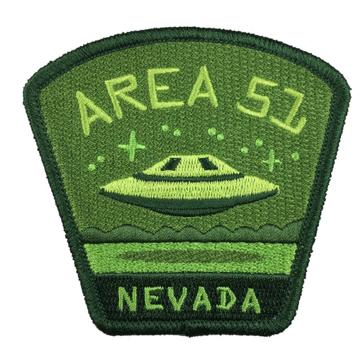 Area 51, Nevada UFO Travel Patch: Iron-on - for just $9! 