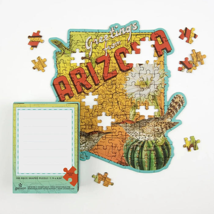 Arizona 100 Piece Mini Shaped Jigsaw Puzzle Galison - for just $7.99! 
