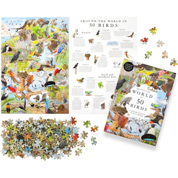 Around the World in 50 Birds 1000 Piece Jigsaw Puzzle Laurence King - for just $24.99! 