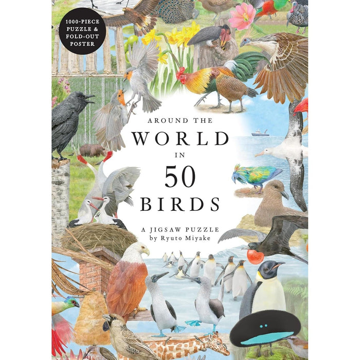 Around the World in 50 Birds 1000 Piece Jigsaw Puzzle Laurence King - for just $24.99! 