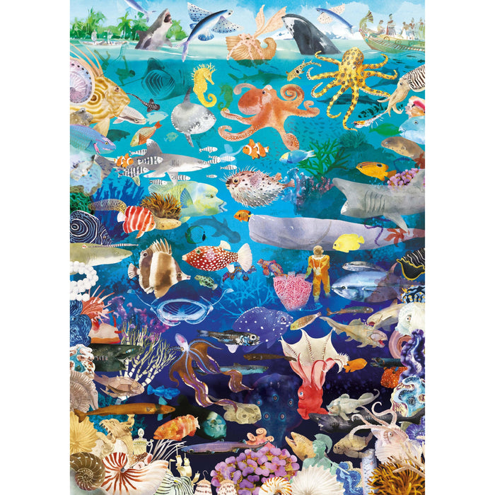 Around the World in 50 Fish 1000 Piece Jigsaw Puzzle Laurence King - for just $24.99! 