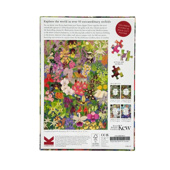 Around the World in 50 Orchids 1000 Piece Jigsaw Puzzle Laurence King - for just $24.99! 