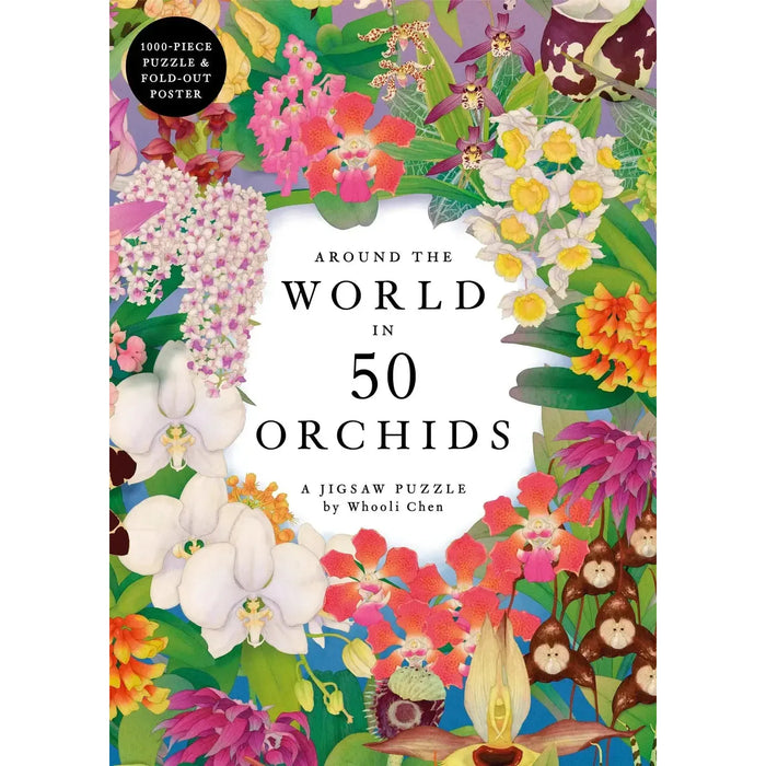 Around the World in 50 Orchids 1000 Piece Jigsaw Puzzle Laurence King - for just $24.99! 