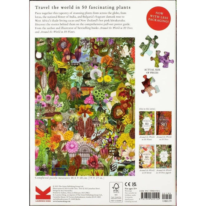 Around the World in 50 Plants 1000 Piece Jigsaw Puzzle Laurence King - for just $24.99! 