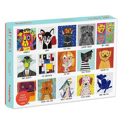 Art Dogs 1000 Piece Jigsaw Puzzle Happily - for just $29.99! 