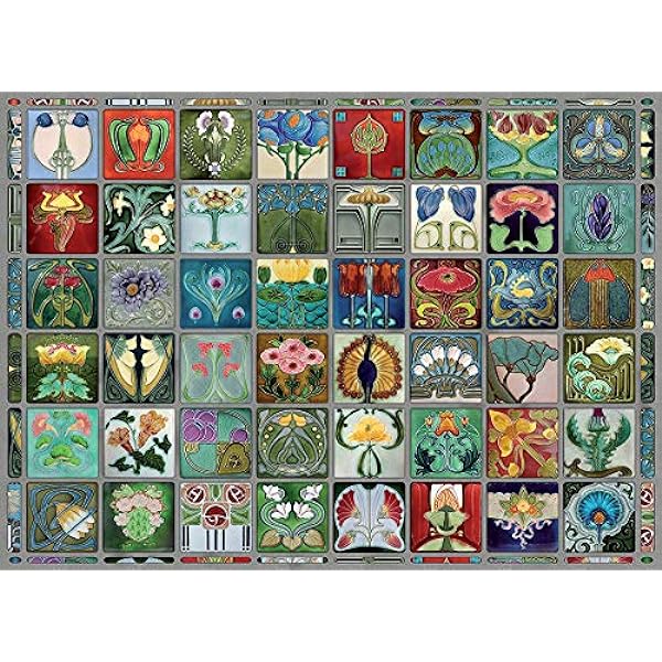 Art Nouveau Tiles 1000 Piece Jigsaw Puzzle Cobble Hill - for just $19.99! 