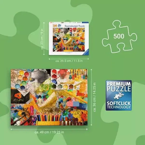 Art Studio 500 Piece Jigsaw Puzzle Ravensburger - for just $19.99! 