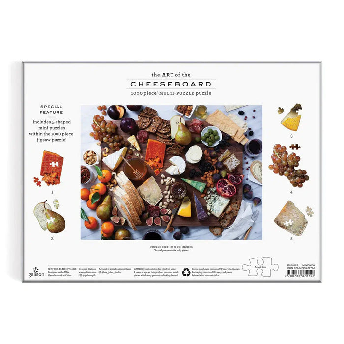 Art of the Cheeseboard 1000 Piece Jigsaw Puzzle Galison - for just $27.99! 
