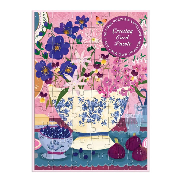 Art of the Table Greeting Card 60 Piece Jigsaw Puzzle Galison - for just $7.99! 
