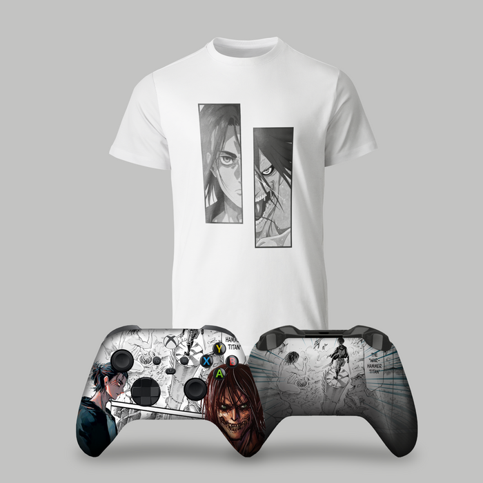 Attack on Titan Bundle – T-Shirt & Xbox Series X Controller - for just $149.99! 
