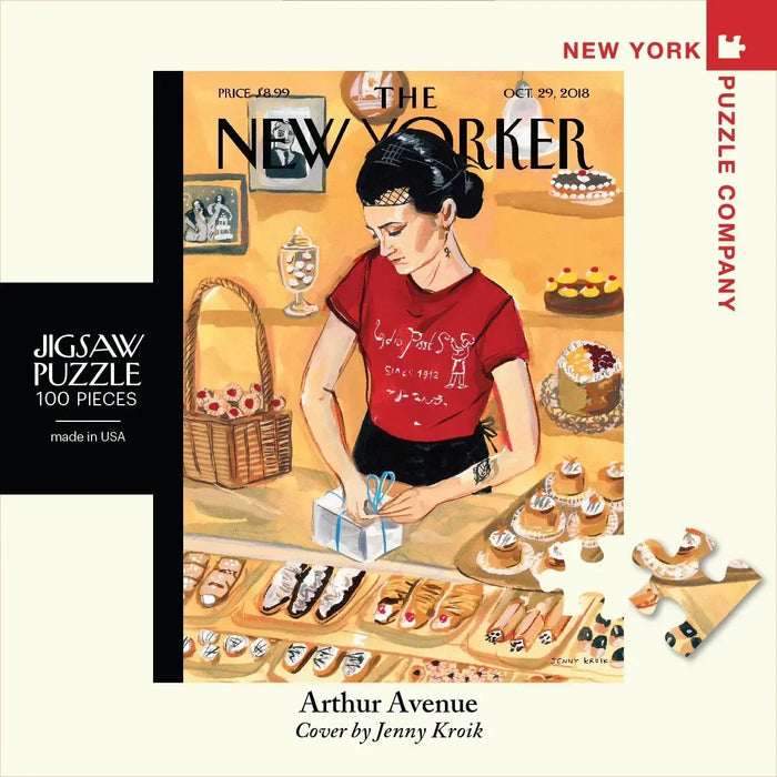 Arthur Avenue The New Yorker 100 Piece Mini Jigsaw Puzzle NYPC - for just $14.99! 
