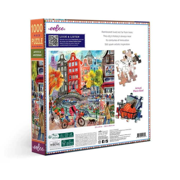 Artists in Amsterdam 1000 Piece Jigsaw Puzzle eeBoo - for just $26.99! 