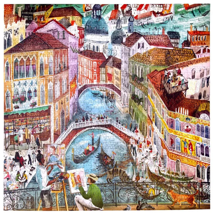 Artists in Venice 1000 Piece Jigsaw Puzzle eeBoo - for just $26.99! 