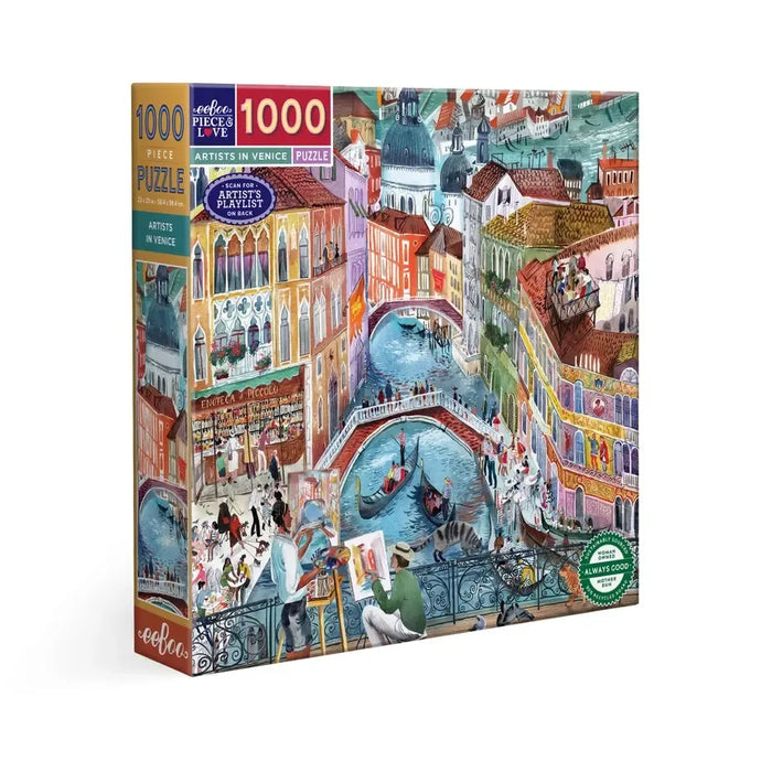 Artists in Venice 1000 Piece Jigsaw Puzzle eeBoo - for just $26.99! 